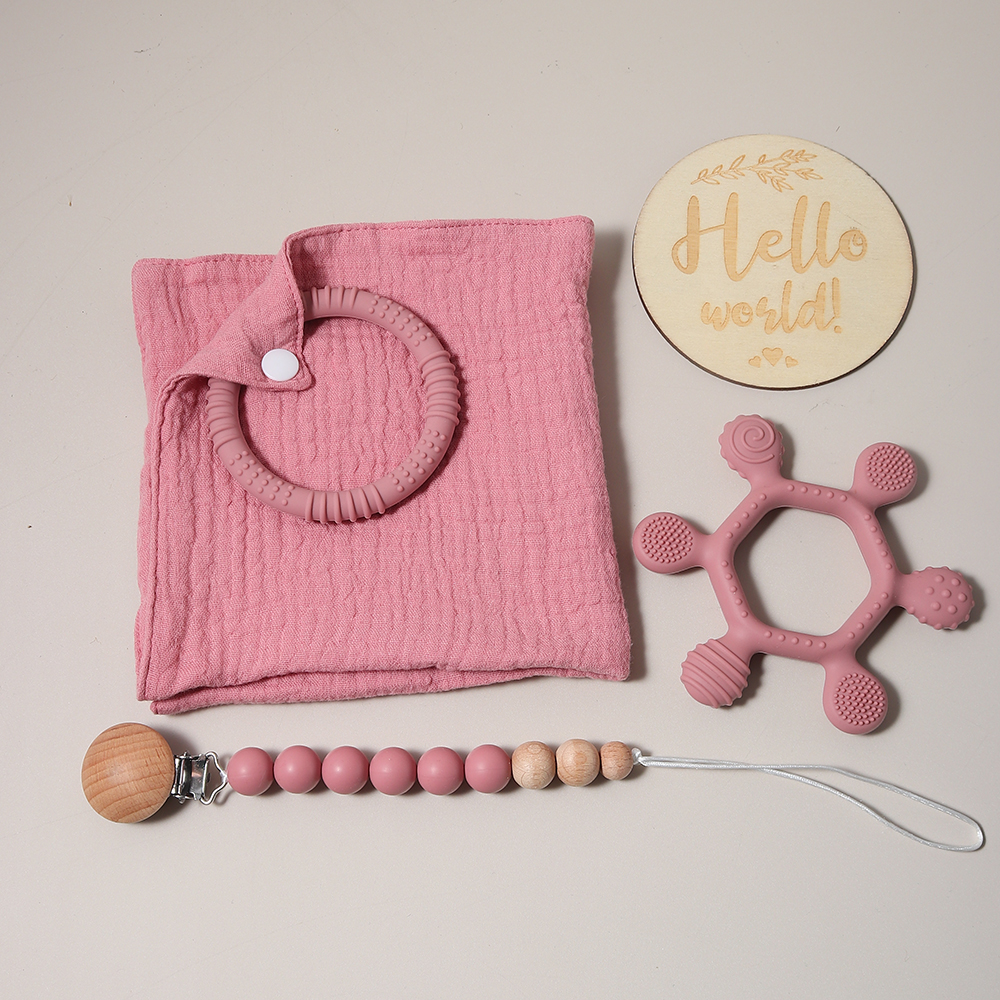 Silicone Baby Bibs - HOT SALE 100% muslin cotton baby
