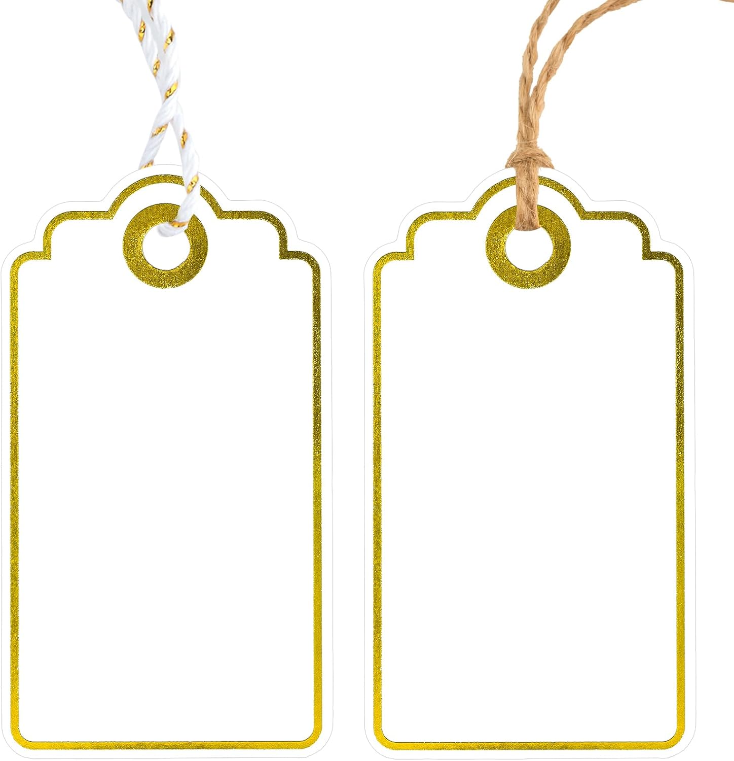 Baby Product - Gold Foil Gift Tags with String