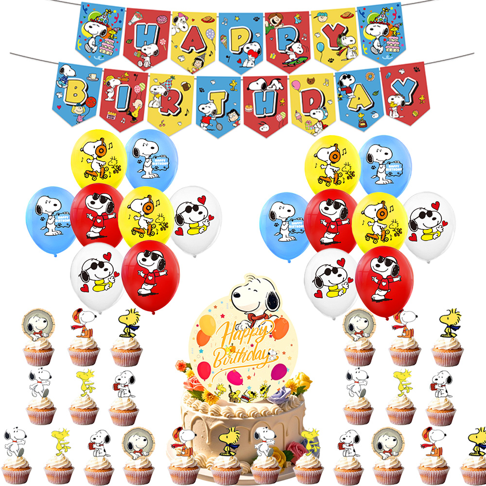 Snoopy Birthday Party Decorati - Baby Product avaliação e preço