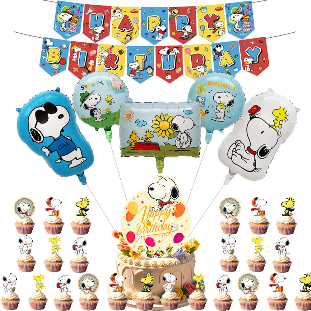 Snoopy Birthday Party Decorati - Baby Product avaliação e preço