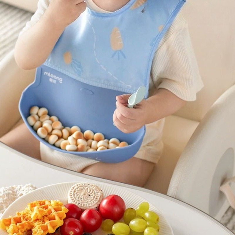 Children's Waterproof Bib Baby - Silicone Baby Bibs avaliação e preço