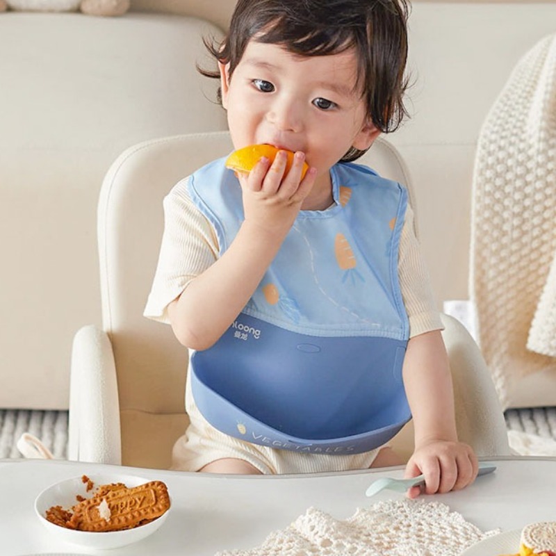 Children's Waterproof Bib Baby - Silicone Baby Bibs avaliação e preço