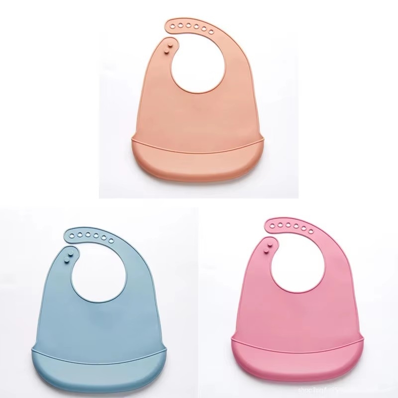 1/3pcs Baby Bib Adjustable Wat - Silicone Baby Bibs avaliação e preço