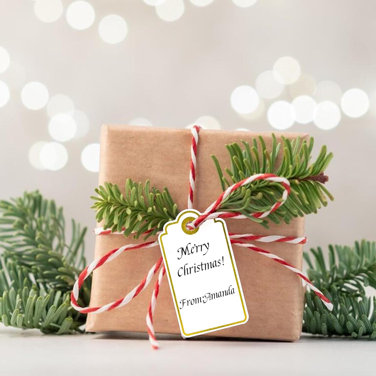 Gold Foil Gift Tags with Strin - Baby Product avaliação e preço