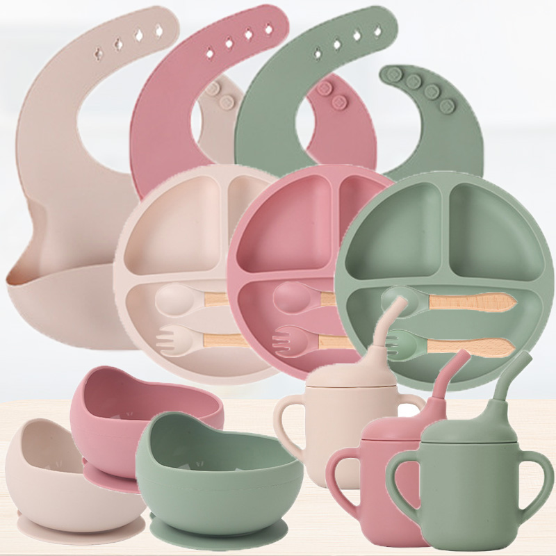 Children's silicone tableware  - Silicone Baby Bibs avaliação e preço