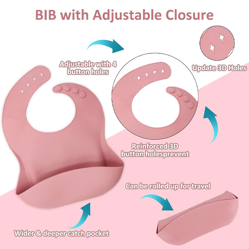 Children's silicone tableware  - Silicone Baby Bibs avaliação e preço