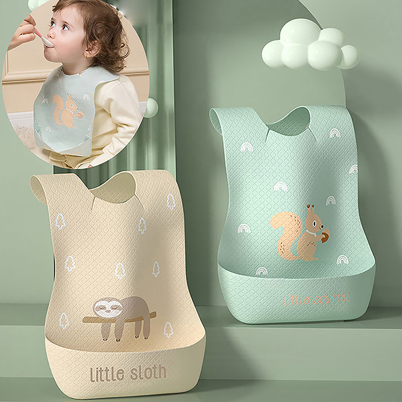 Waterproof Adjustable Food Fee - Silicone Baby Bibs avaliação e preço