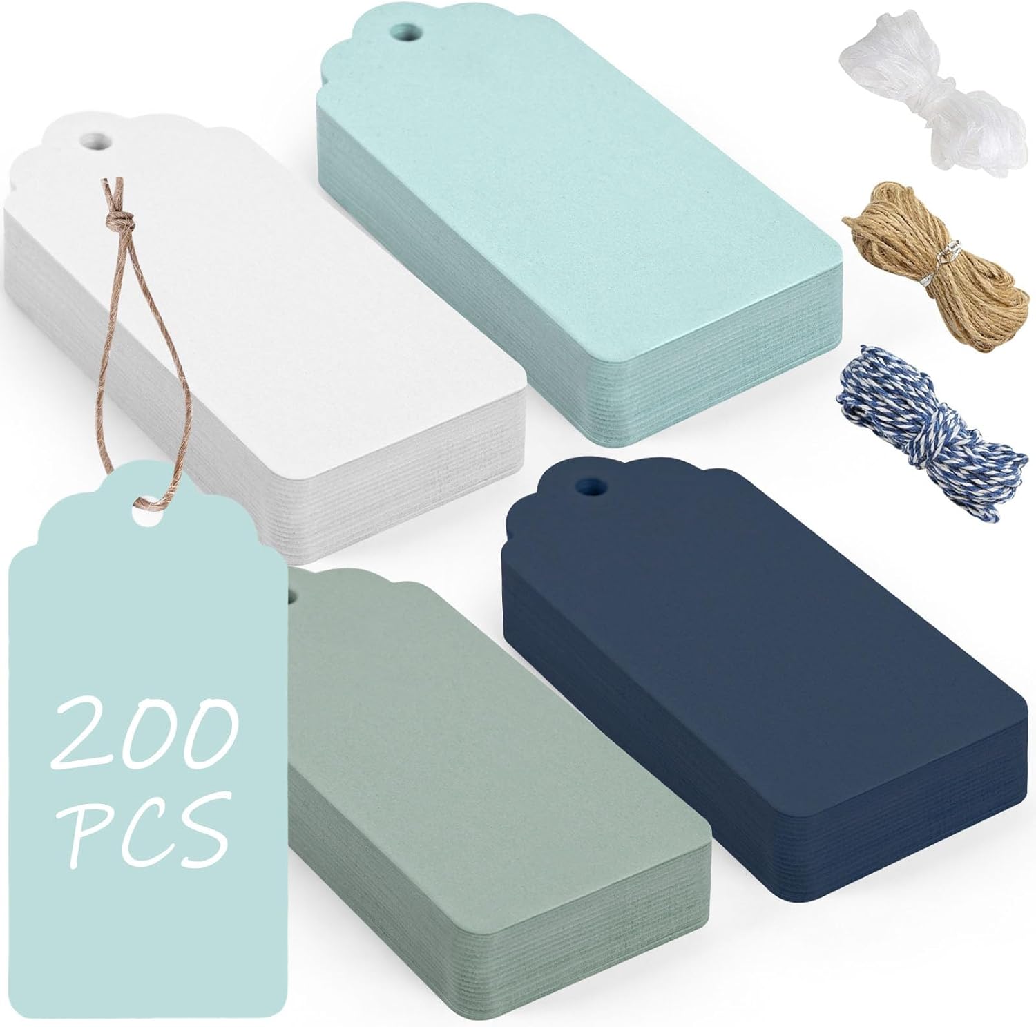 200 PCS Gift Tags with String  - Baby Product avaliação e preço