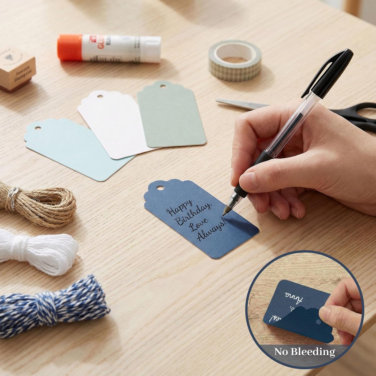 200 PCS Gift Tags with String  - Baby Product avaliação e preço