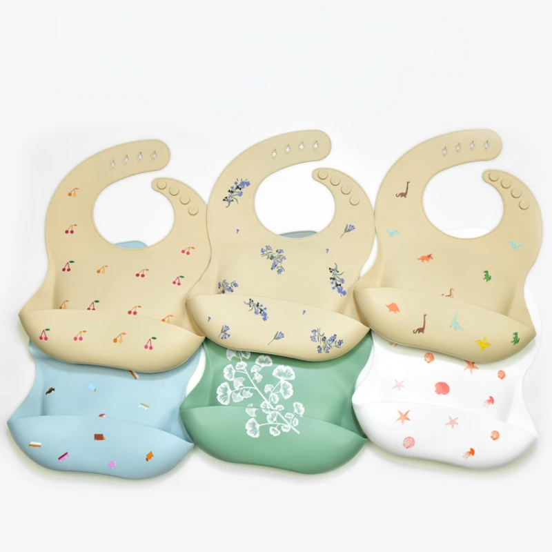 INS Baby Bibs BPA Free Waterpr - Silicone Baby Bibs avaliação e preço